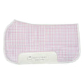 Dapplebay Gingham Western Saddle Pad-Pink/White