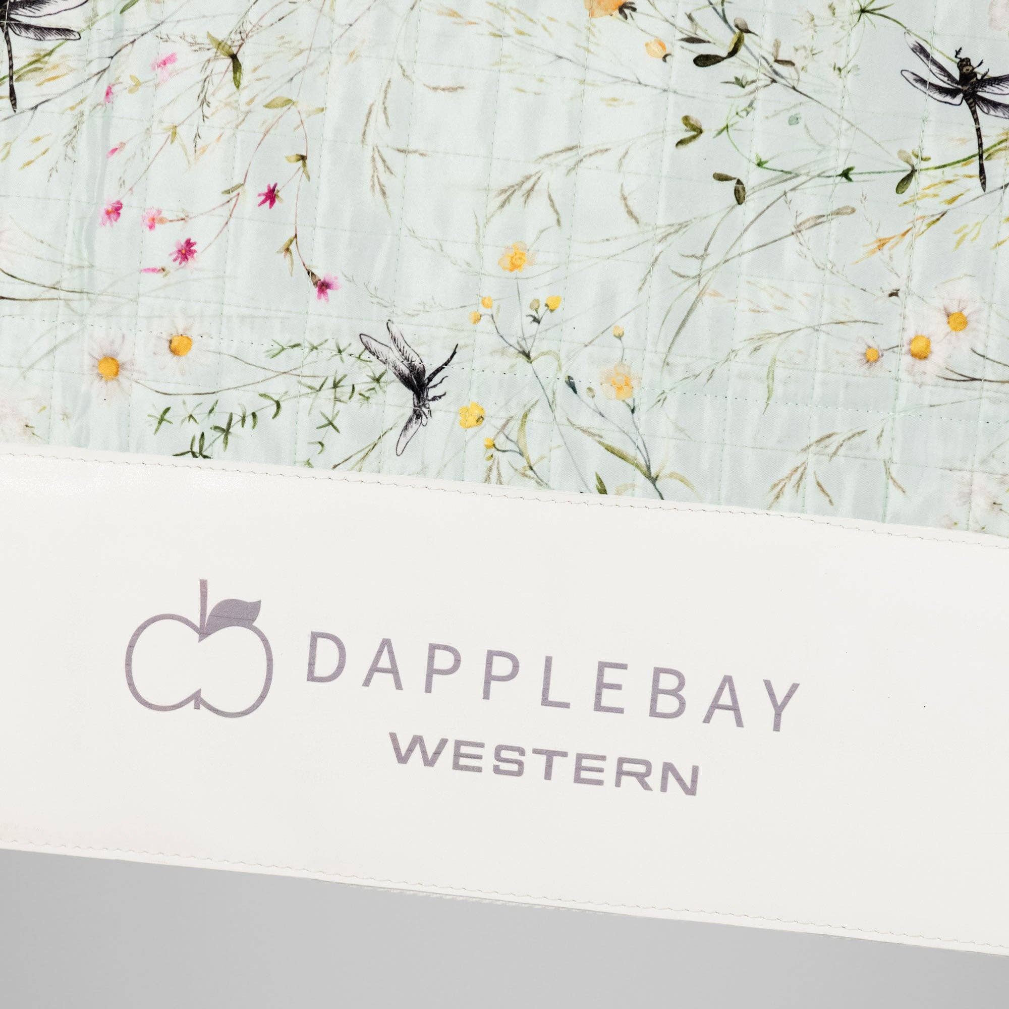 Dapplebay Dragonfly Meadow Western Saddle Pad-Green