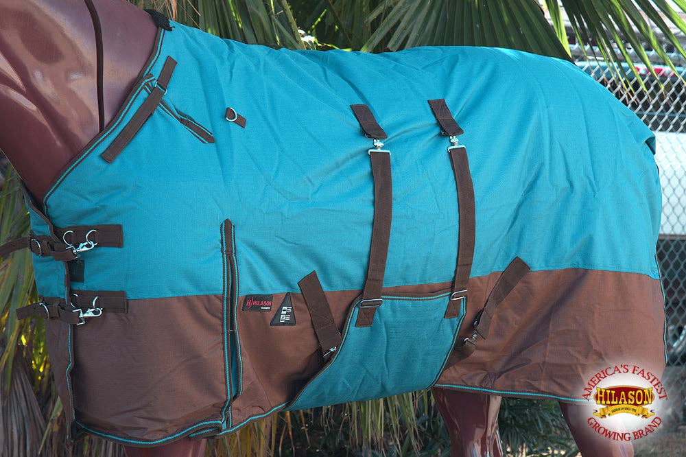 HILASON 1200D Winter Waterproof Poly Horse Blanket Belly Wrap | Turnout Blankets for Horses