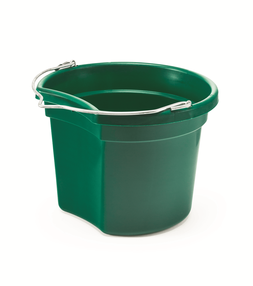 KD-154 8 Qt. Flat Back Silver Line Bucket