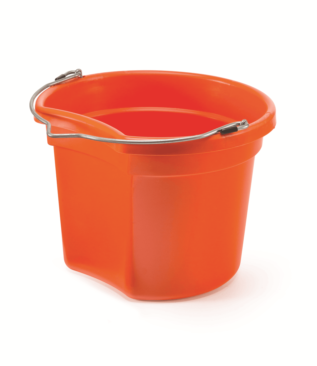 KD-154 8 Qt. Flat Back Silver Line Bucket
