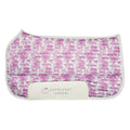 Dapplebay Equestrian Toile Western Saddle Pad-Rose/White