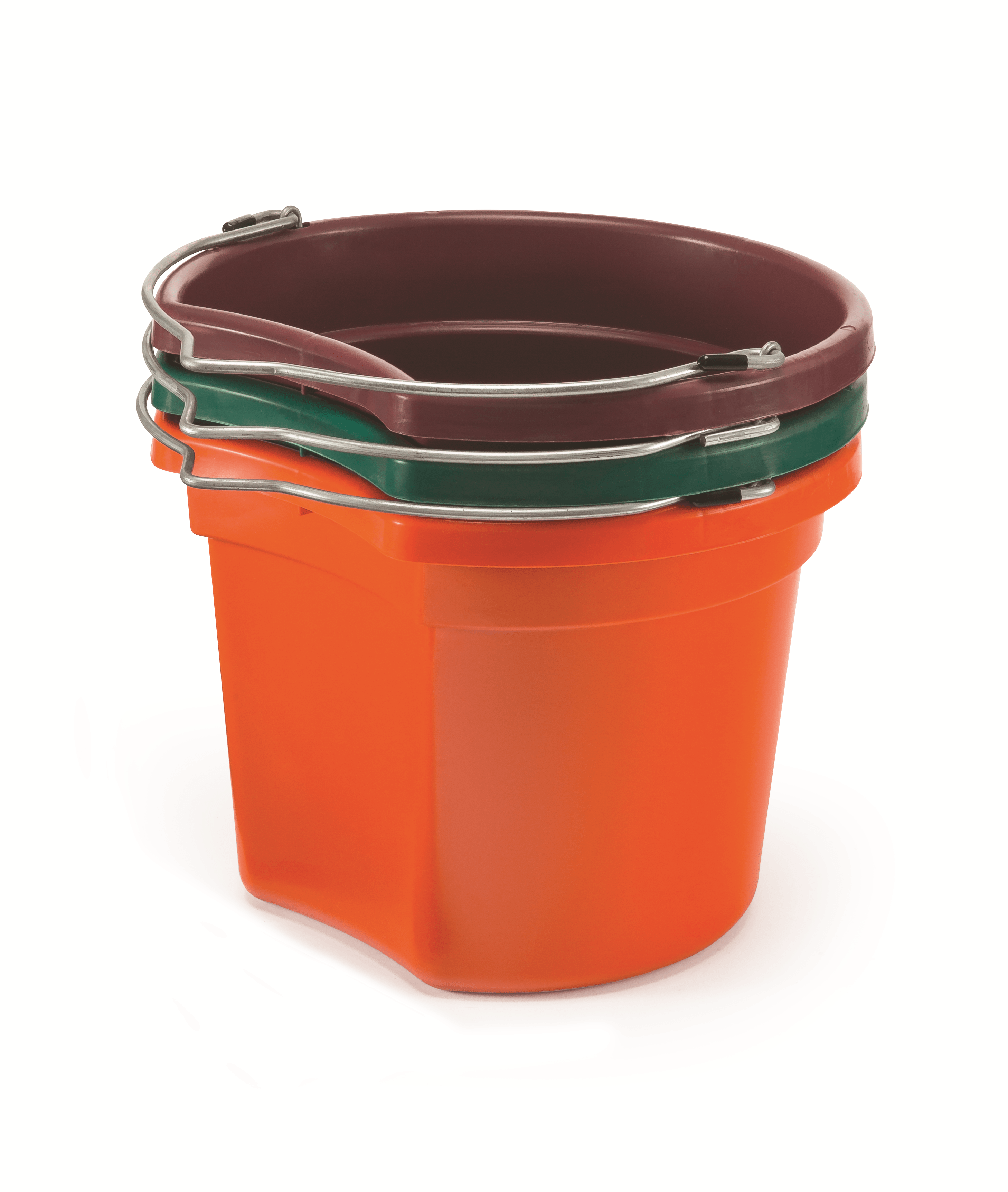 KD-154 8 Qt. Flat Back Silver Line Bucket