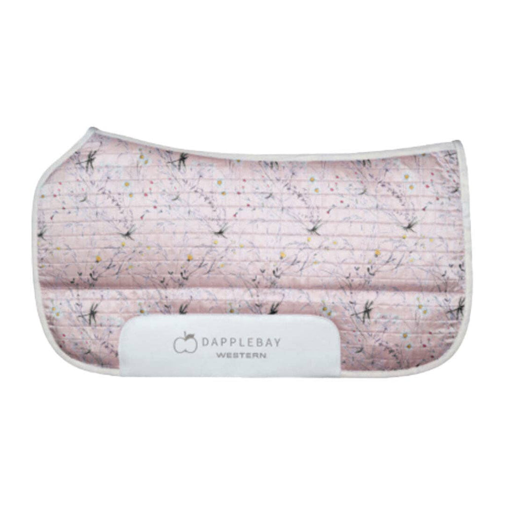 Dapplebay Dragonfly Meadow Western Saddle Pad-Light Pink