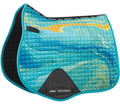 Weatherbetta Blue/Orange Marble English Saddle Pad