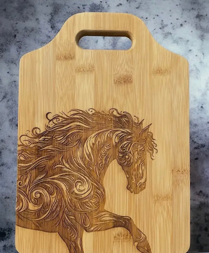 Horse Cutting Board Large