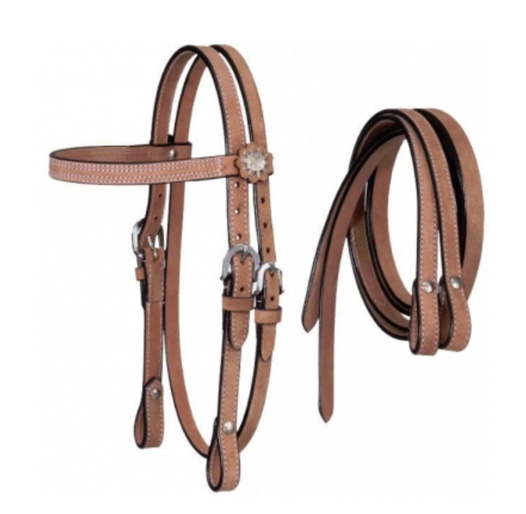 Mini Horse Headstall With Reins