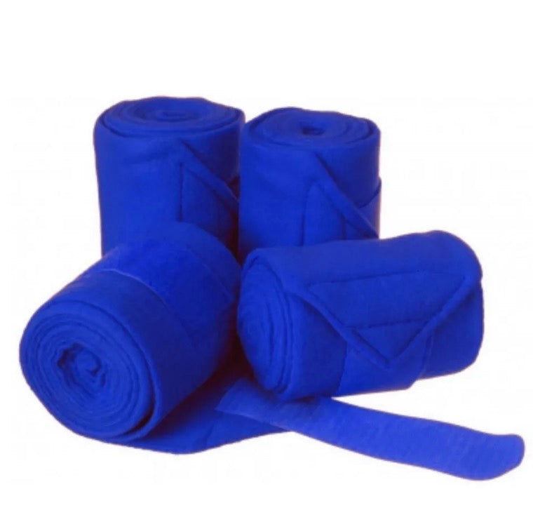 Mini Horse Blue Set 4 Polo Wraps