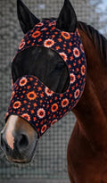 Orange Black Fly Mask
