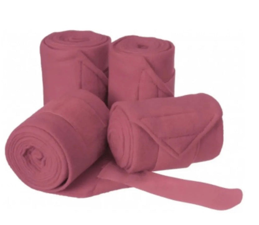 Mini Horse Pink Set 4 Polo Wraps