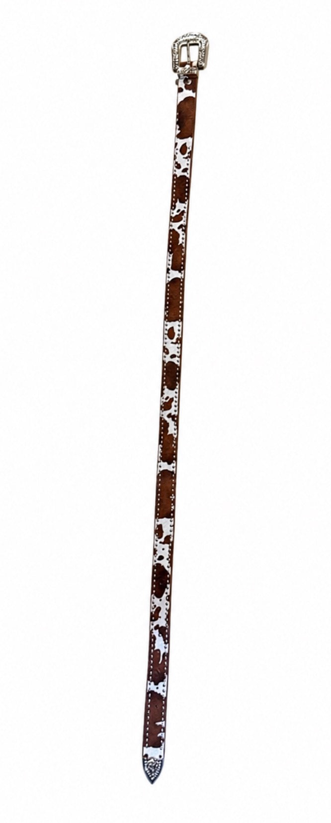 Brown Cow Print Belt
