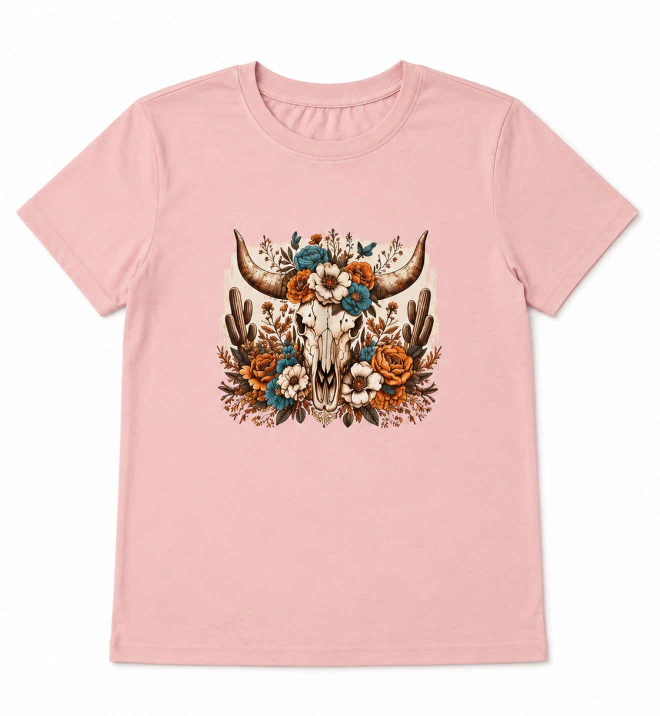 Pink cow tee medium