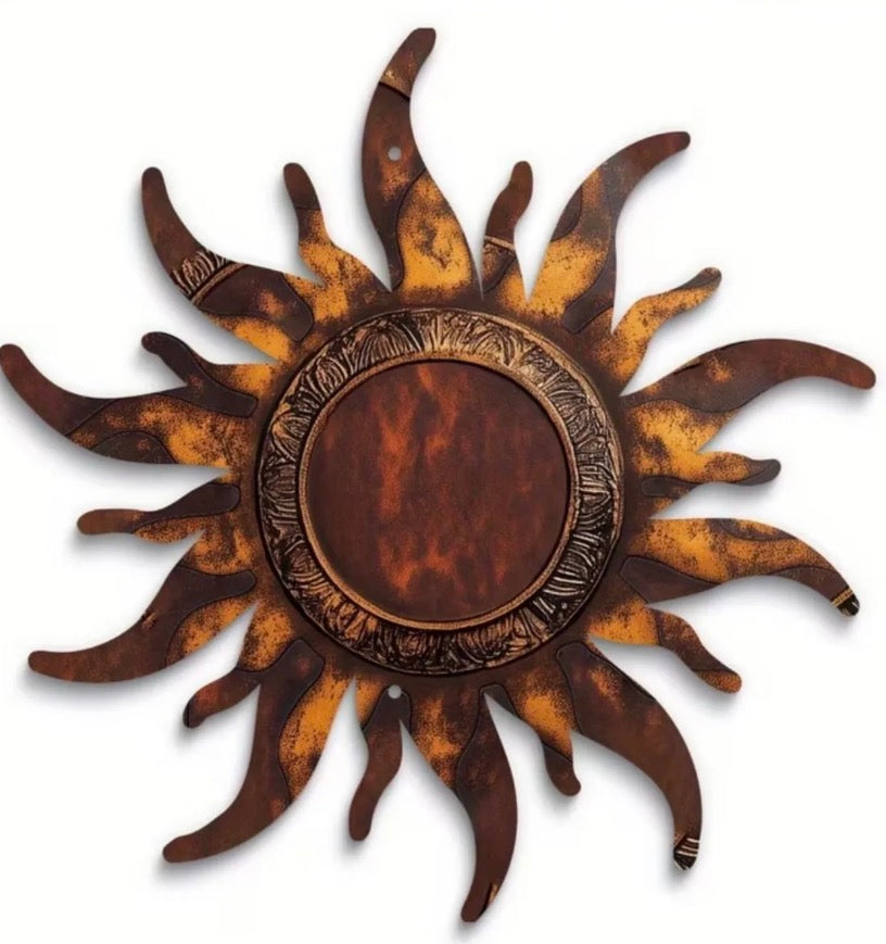 Western Sun Metal Sign