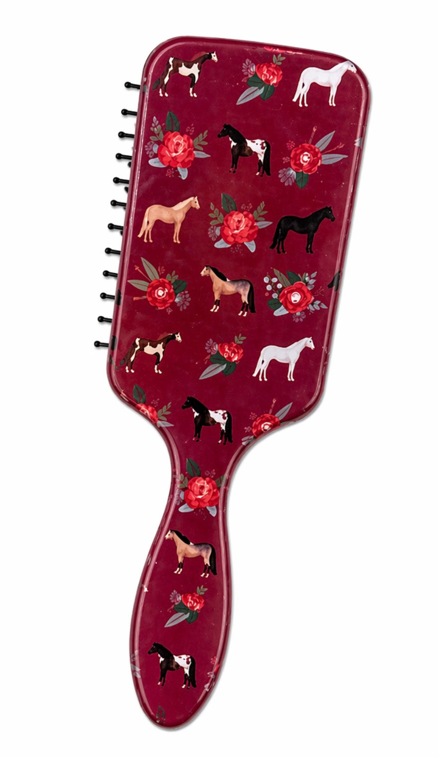 Maroon Horse Hair Brush
