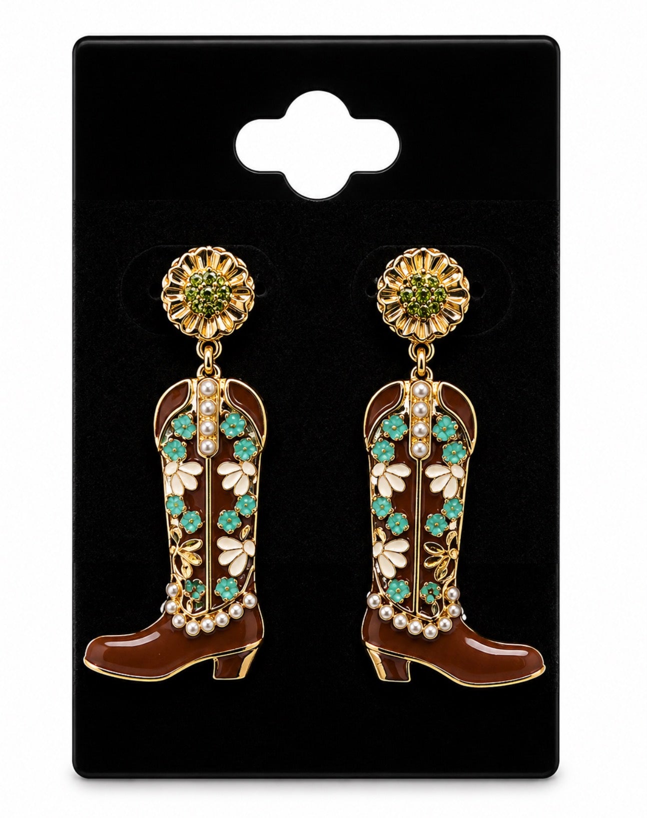 Sequin Boot Earrings