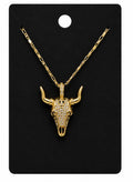 Gold Skull Necklace