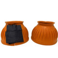 Ribbed Orange Bell Boots