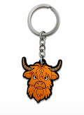 Western Cow Keychain