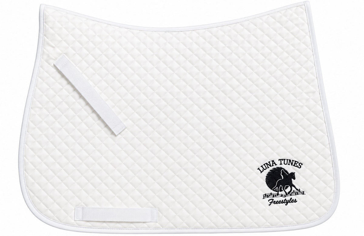 White Dressage Pad Consign KF