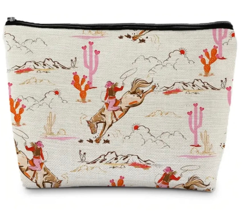 Bucking Horse Makeup Bag