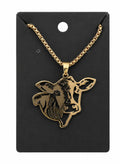 Cow Head Necklace