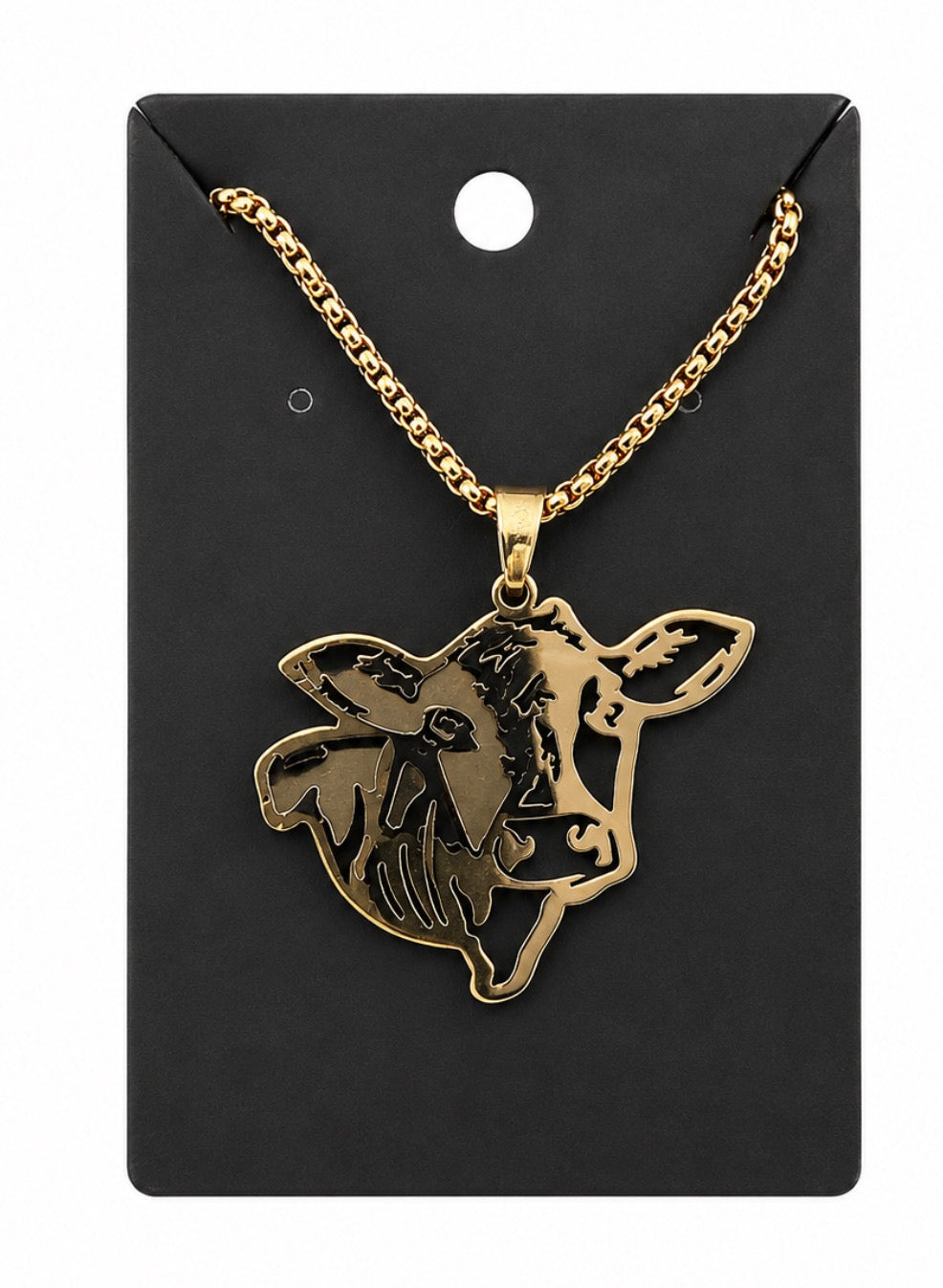 Cow Head Necklace