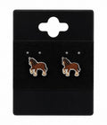 Brown Horse Stud Earrings