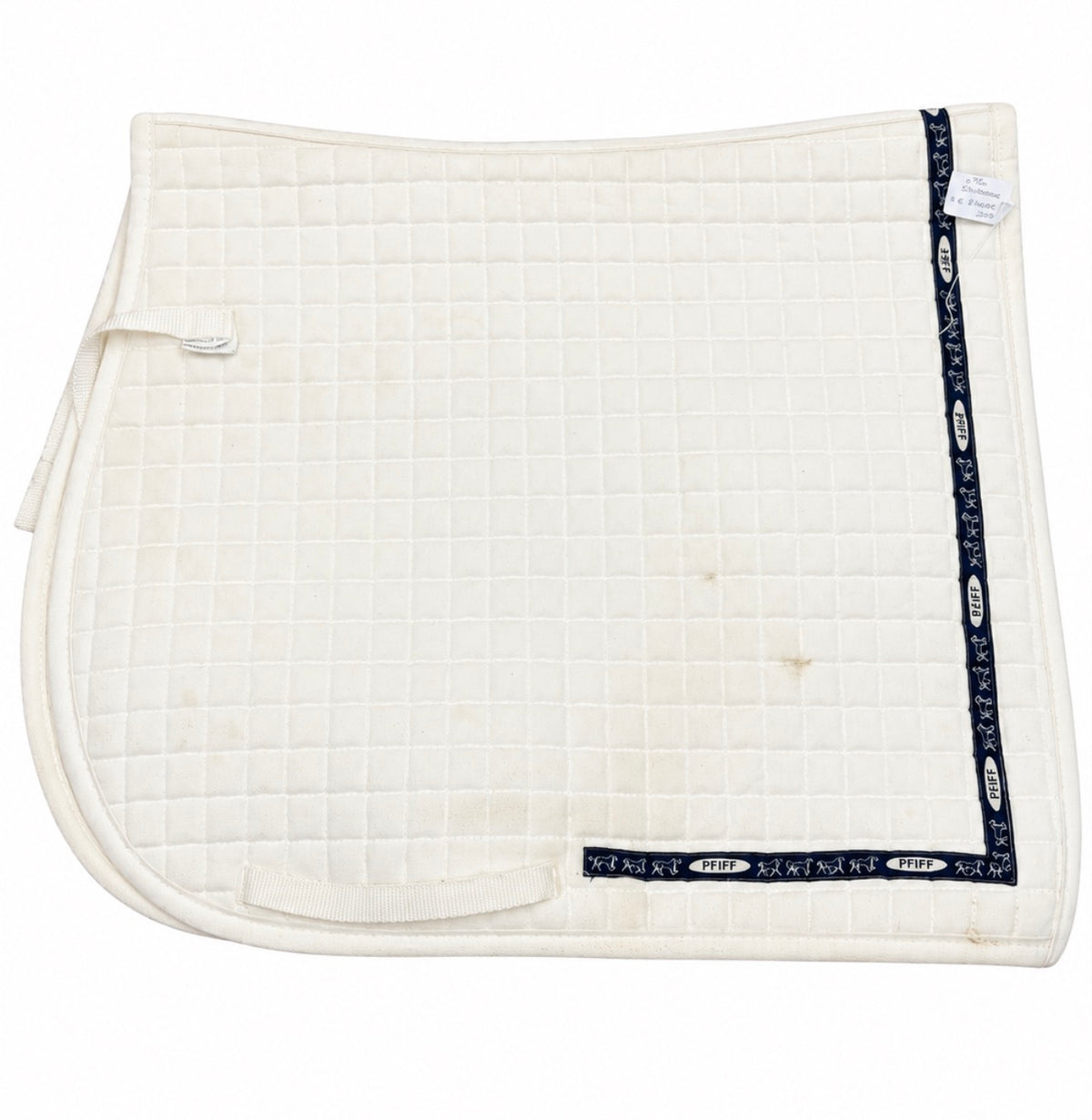 White Dressage Pad Consign KF