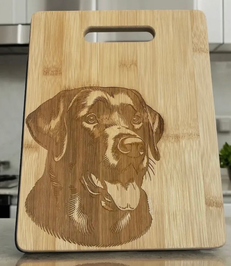 Black Lab Cutting Board Small