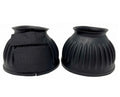 Ribbed Black Bell Boots