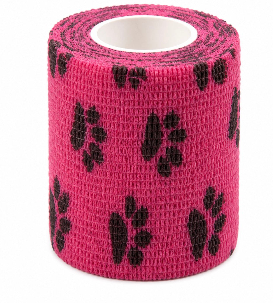Pink Paw Vet Wrap