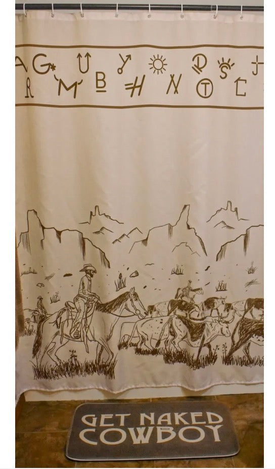 Western Shower Curtain Set