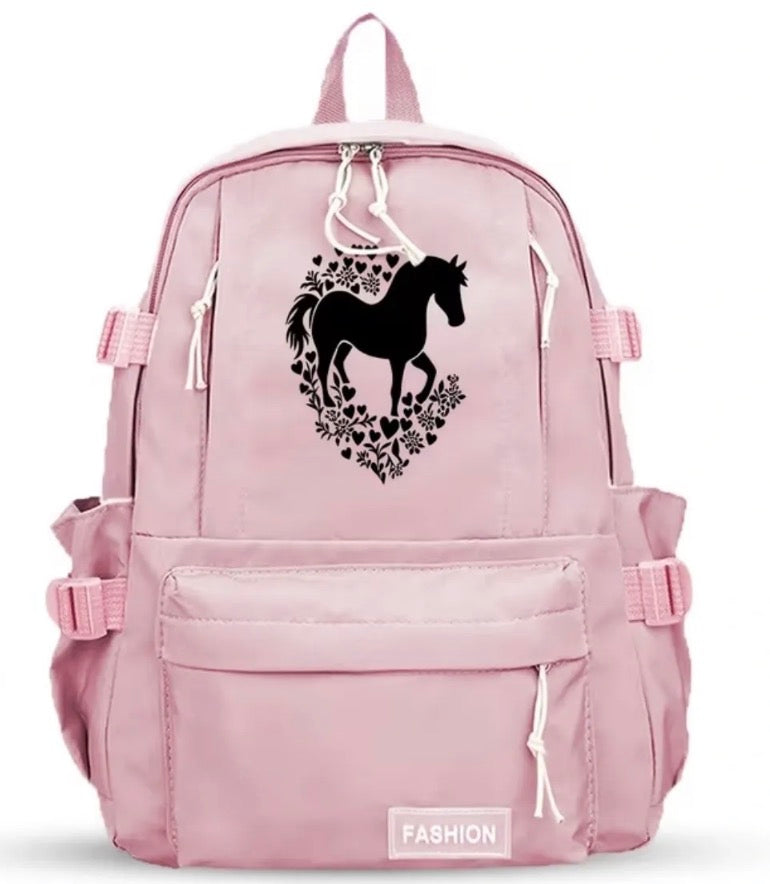 Pink Horse Backpack