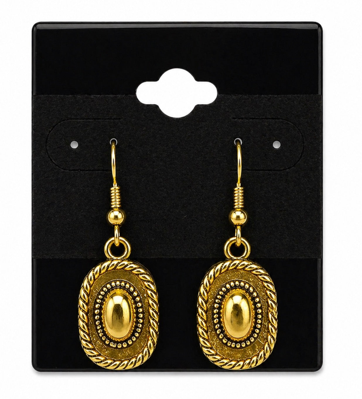 Gold Hat Earrings