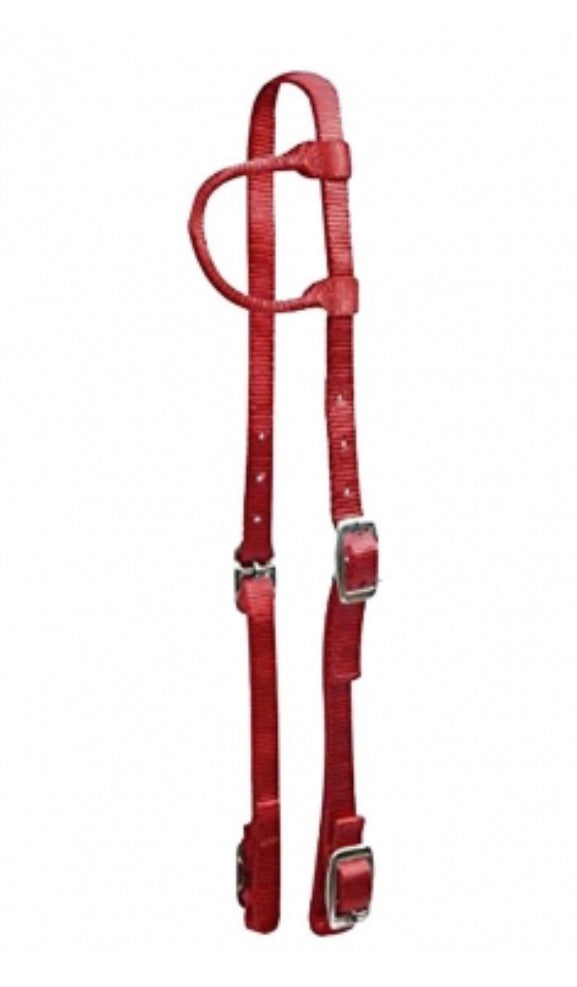 Nylon Headstall Red