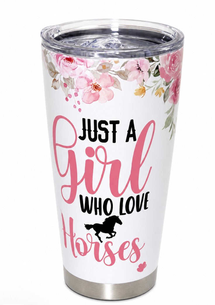 Just A Girl Tumbler
