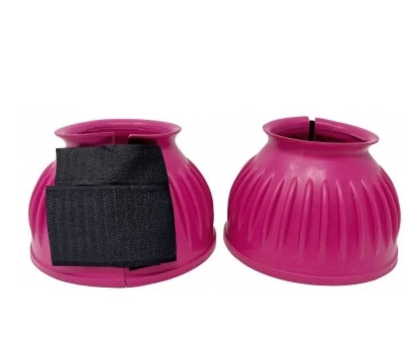 Ribbed Pink Bell Boots