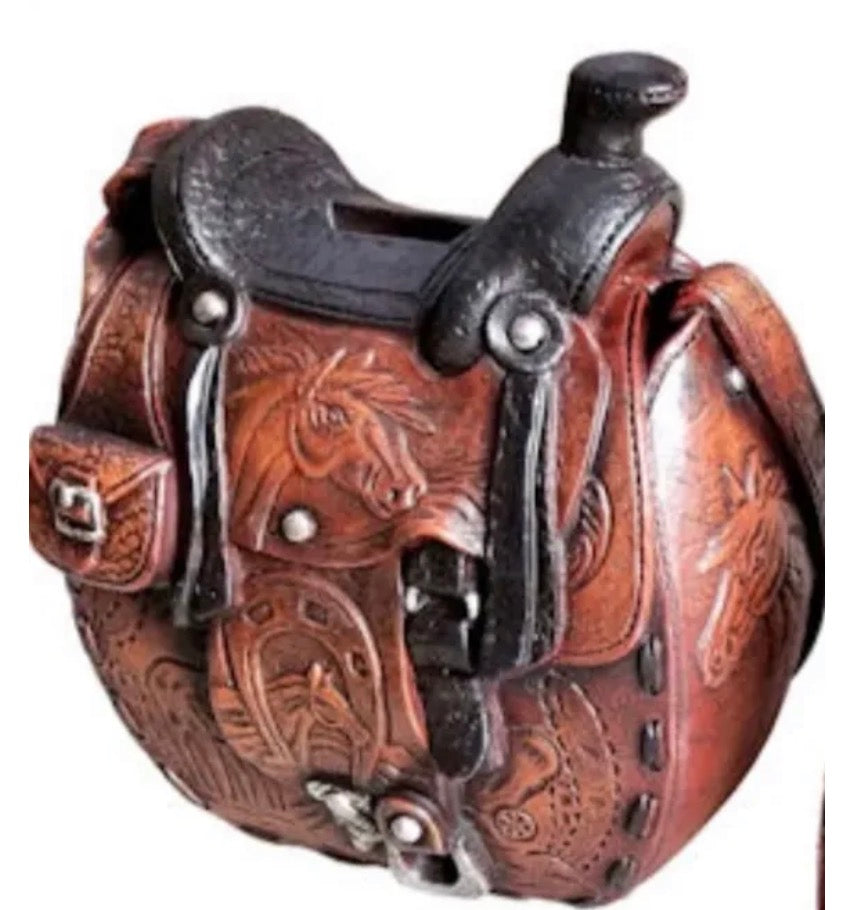 Brown Saddle Piggy Bank