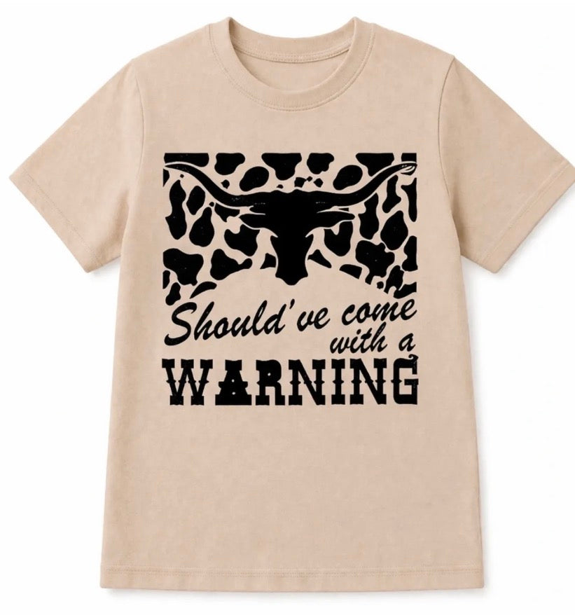 Boys Warning Tee