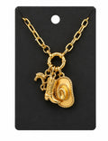 Hat Boot Horse Necklace