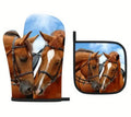 Chestnut Horses Potholders