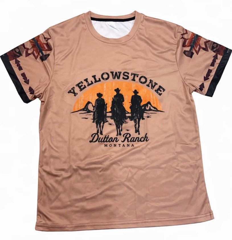 Tan Men’s Yellowstone Tee
