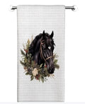 Black Horse Kitchen Towel