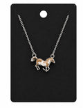 Tan Horse Necklace