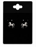 Silver Horse Earrings