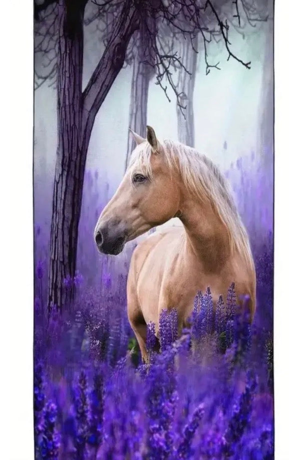 Purple Horse Kitchen Towel