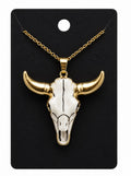 Bull Necklace Golden