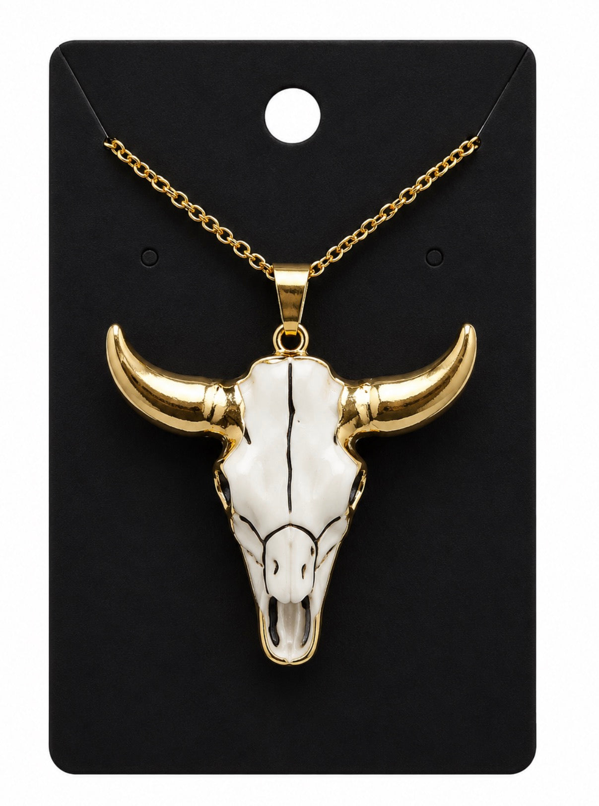 Bull Necklace Golden