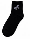 Women’s Ankle Sock Horse Black