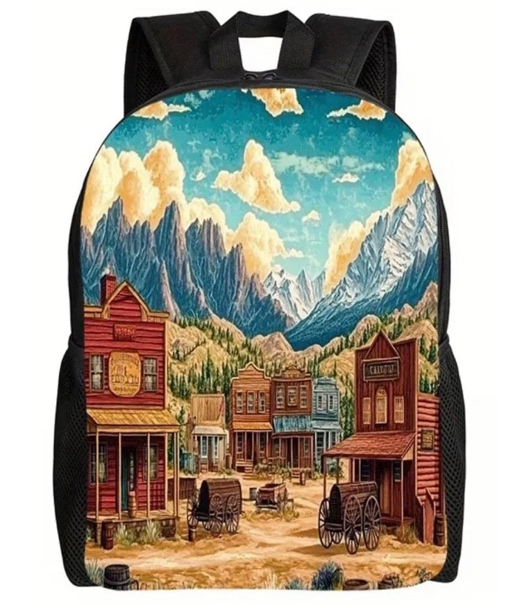 Western Town Backpack